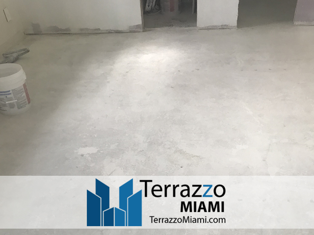 Installing Terrazzo Floor Service Miami