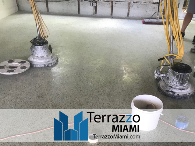 Restore and Polishing Terrazzo Floors Miami