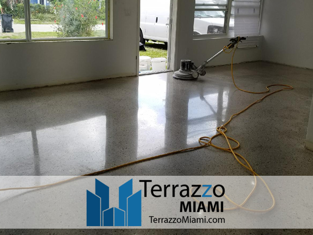 Terrazzo Care Polishing Process Miami