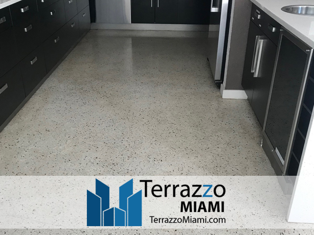 Terrazzo Clean Polishing Process Miami