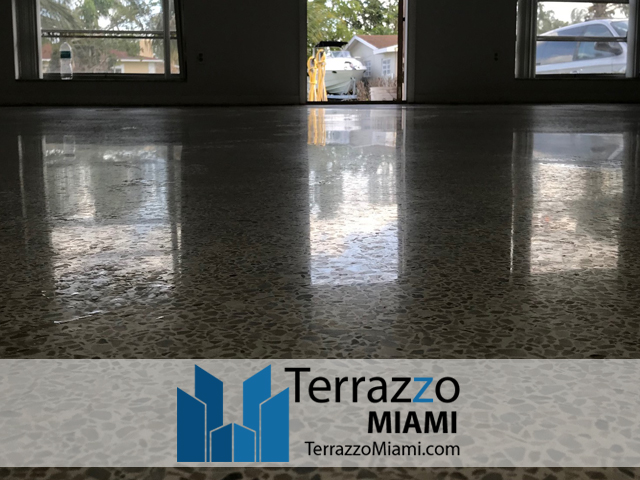 Terrazzo Floor Clean Polishing Miami