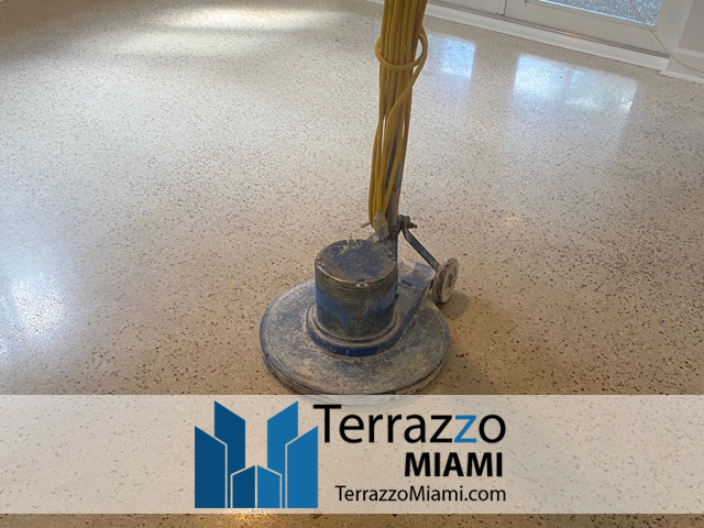 Terrazzo Floor Polishing Process Miami