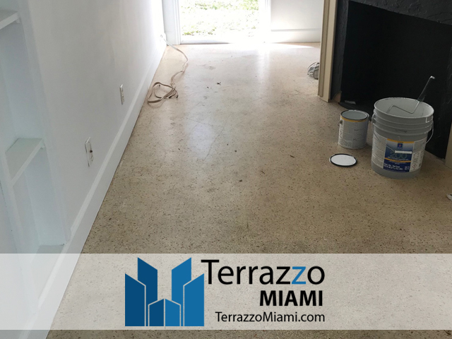 Terrazzo Tile Repair Process Miami